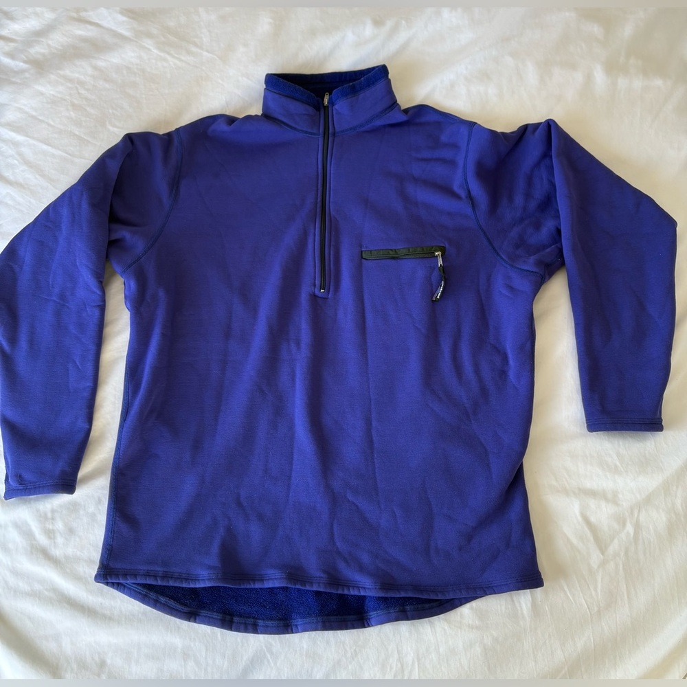 Patagonia Quarter-Zip Fleece Pullover in Purple